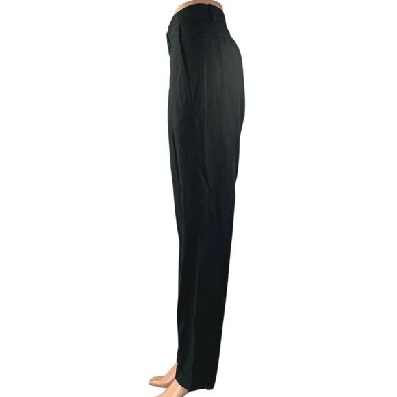 Vince Men's Black High Waisted Straight Leg Button Trousers Dress Pants Size 34 - Picture 2 of 5